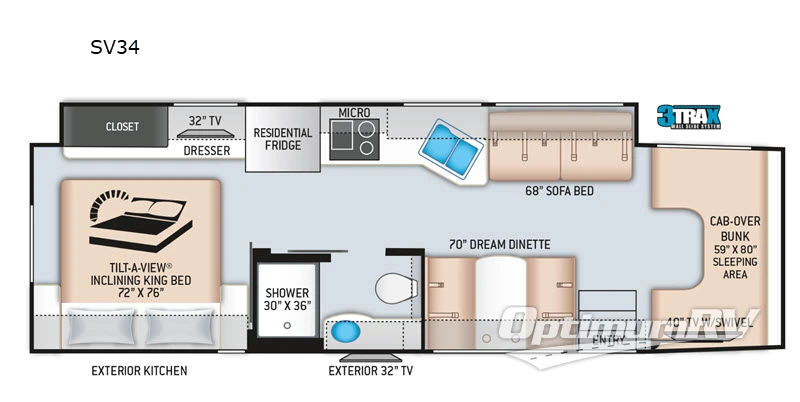 2020 Thor Magnitude SV34 Floorplan Photo