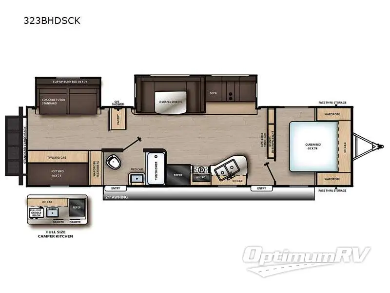 2022 Coachmen Catalina Legacy 323BHDSCK Floorplan Photo