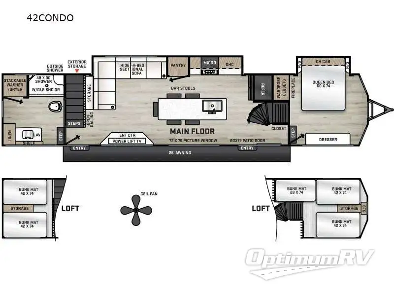 2026 Coachmen Catalina Destination Series 42CONDO Floorplan Photo