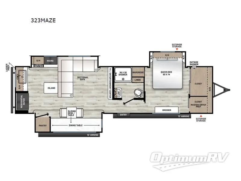 2026 Coachmen Catalina Legacy Edition 323MAZE RV Floorplan Photo
