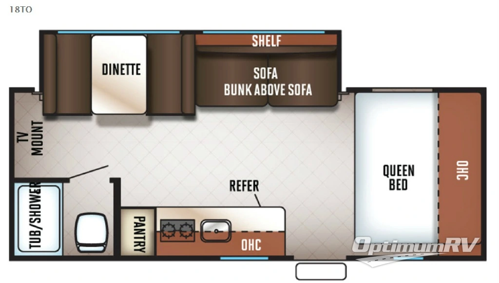 2017 Forest River Cherokee Wolf Pup 18TO Floorplan Photo