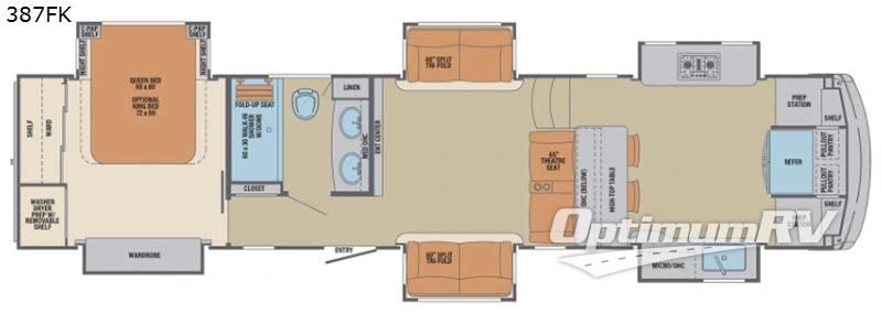 2020 Palomino Columbus F387FK RV Floorplan Photo