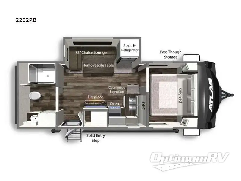 2022 Dutchmen Atlas 2202RB Floorplan Photo
