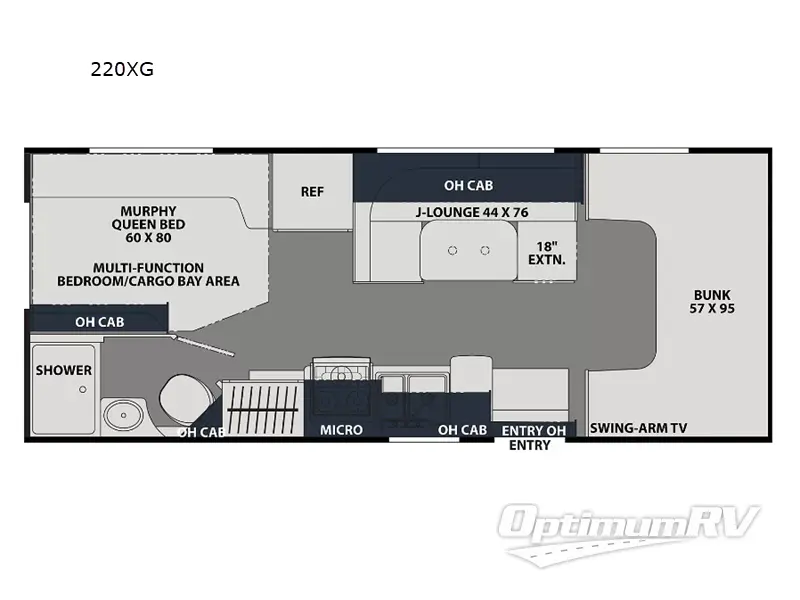 2023 Coachmen Leprechaun 220XG Ford 450 RV Floorplan Photo