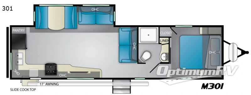 2020 Heartland Mallard 301 RV Floorplan Photo