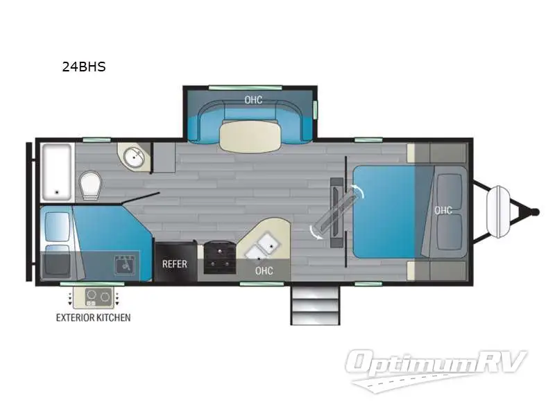 2021 Heartland North Trail 24BHS RV Floorplan Photo