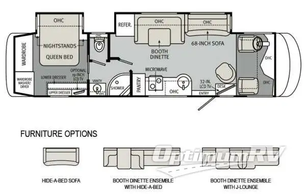 2012 Holiday Rambler Trip 35PBD Floorplan Photo