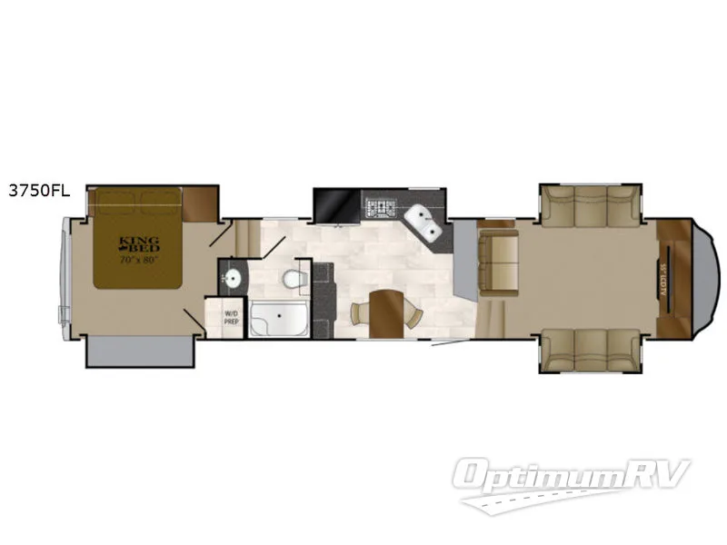 2017 Heartland Bighorn 3750FL Floorplan Photo