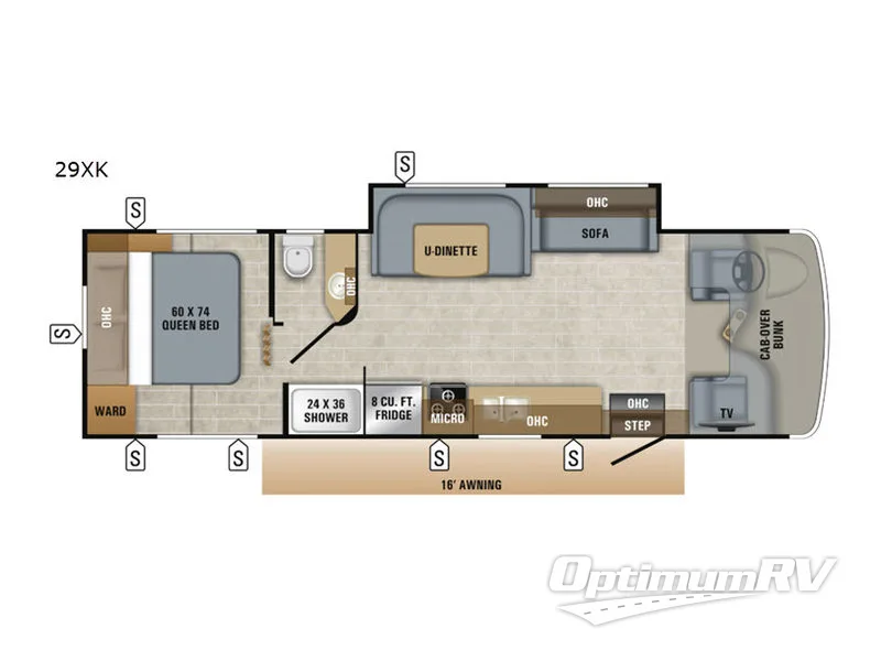 2019 Jayco Redhawk 29XK Floorplan Photo