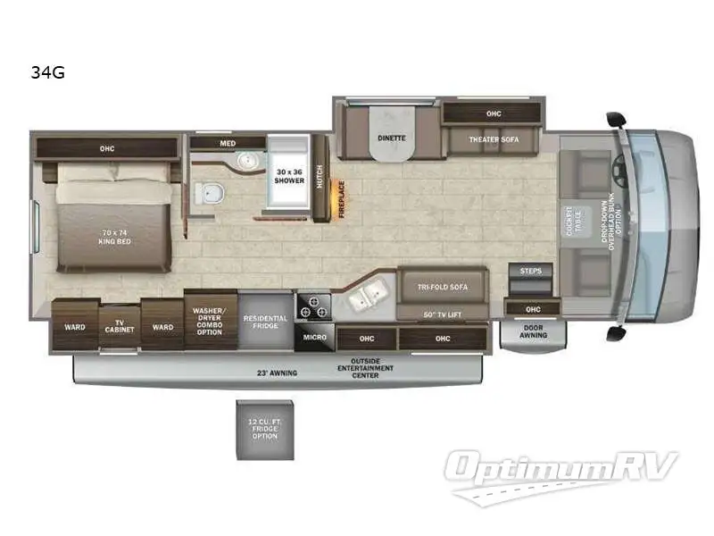 2022 Entegra Vision XL 34G Floorplan Photo