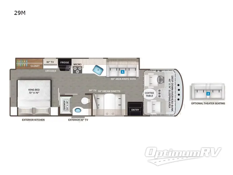 2022 Thor Windsport 29M Floorplan Photo