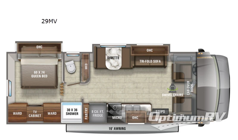 2021 Jayco Greyhawk 29MV RV Floorplan Photo