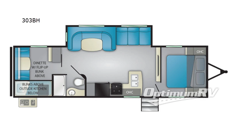 2020 Heartland Prowler 303BH Floorplan Photo