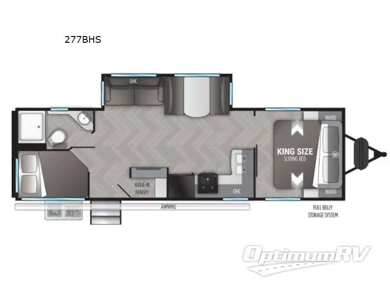 2021 Cruiser Shadow Cruiser 277BHS RV Floorplan Photo