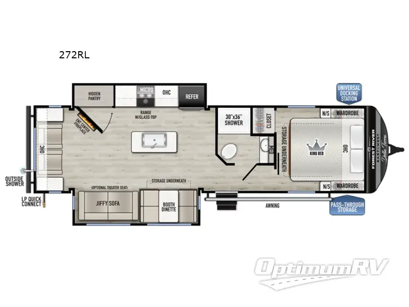 2026 East To West Della Terra 272RL Floorplan Photo