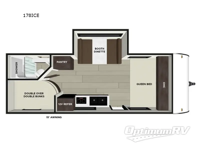 2026 Forest River Wildwood FSX 178ICE RV Floorplan Photo
