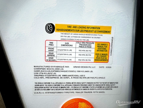 2026 Grand Design Reflection 150 Series 250ML RV Photo 4