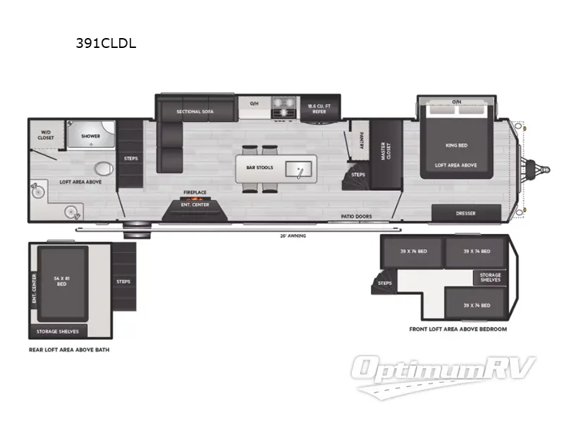 2025 Keystone Retreat 391CLDL Floorplan Photo
