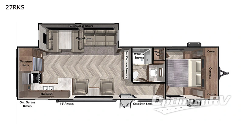 2020 Forest River Salem 27RKS RV Floorplan Photo