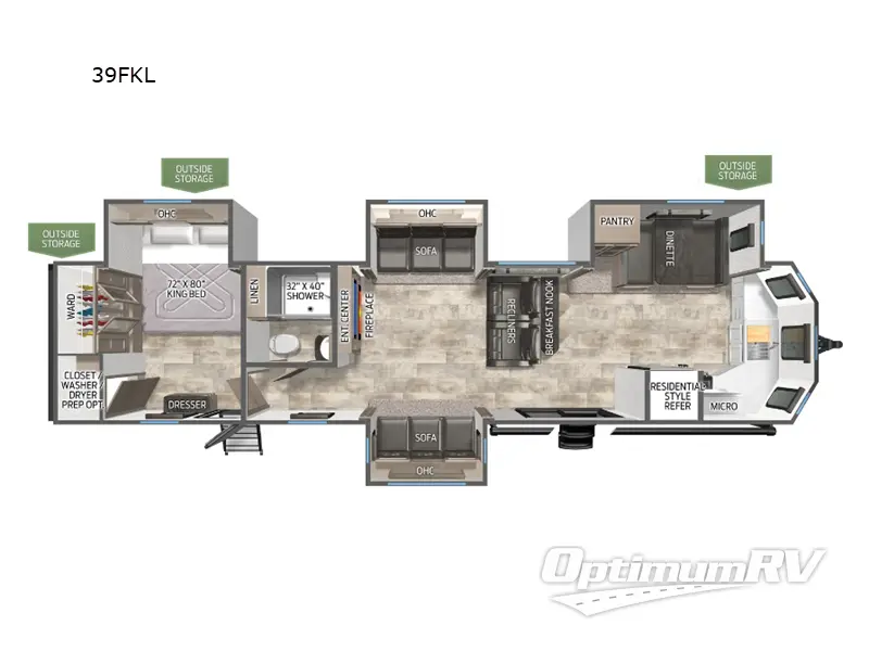 2026 Forest River Puma Vista 39FKL RV Floorplan Photo