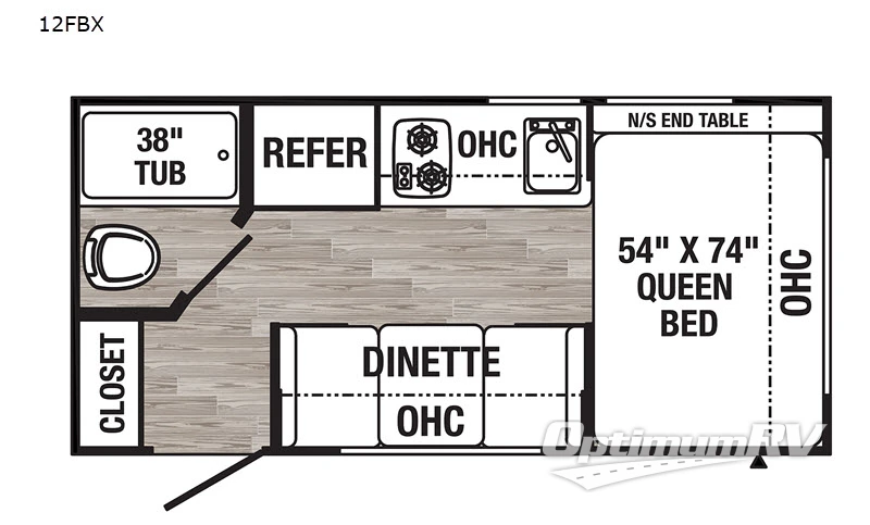 2020 Palomino Puma Ultra Lite 12FBX Floorplan Photo