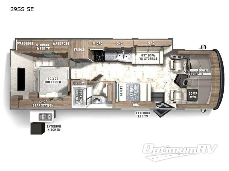 2023 Coachmen Encore SE 29SS Floorplan Photo