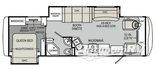 2013 Monaco LaPalma 30 WBD Floorplan Photo