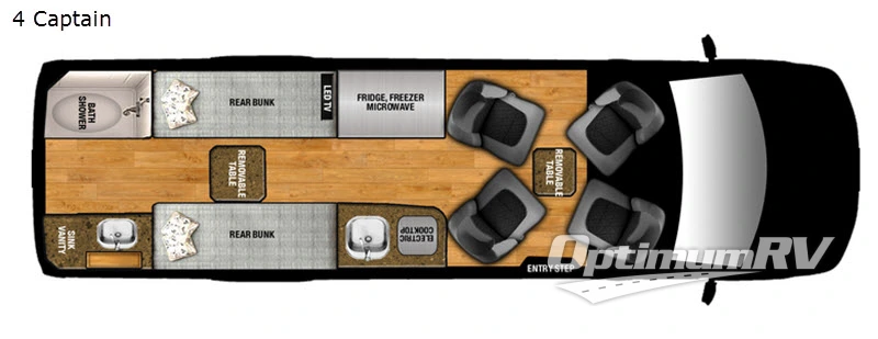 2018 Regency Xalta 4 Captain Floorplan Photo