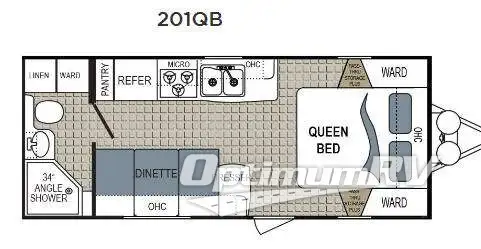 2017 Dutchmen Kodiak Express 201QB RV Floorplan Photo