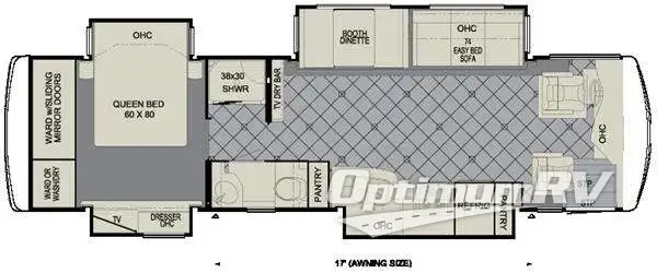 2011 Newmar Ventana 3433 Floorplan Photo