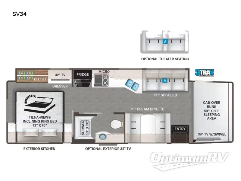 2022 Thor Magnitude SV34 RV Floorplan Photo