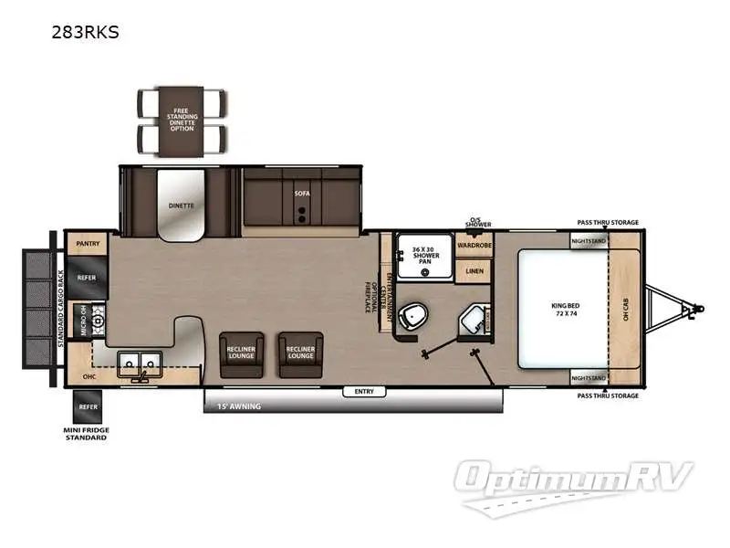 2022 Coachmen Catalina Legacy 283RKS Floorplan Photo