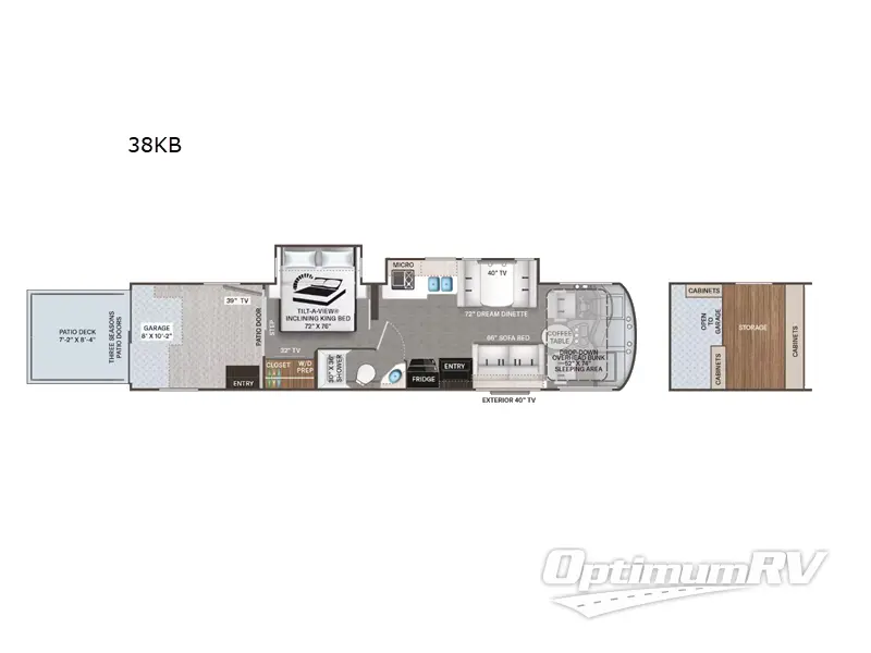 2023 Thor Outlaw 38KB RV Floorplan Photo