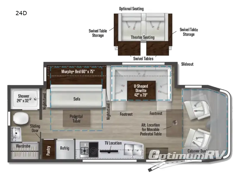 2022 Winnebago View 24D Floorplan Photo