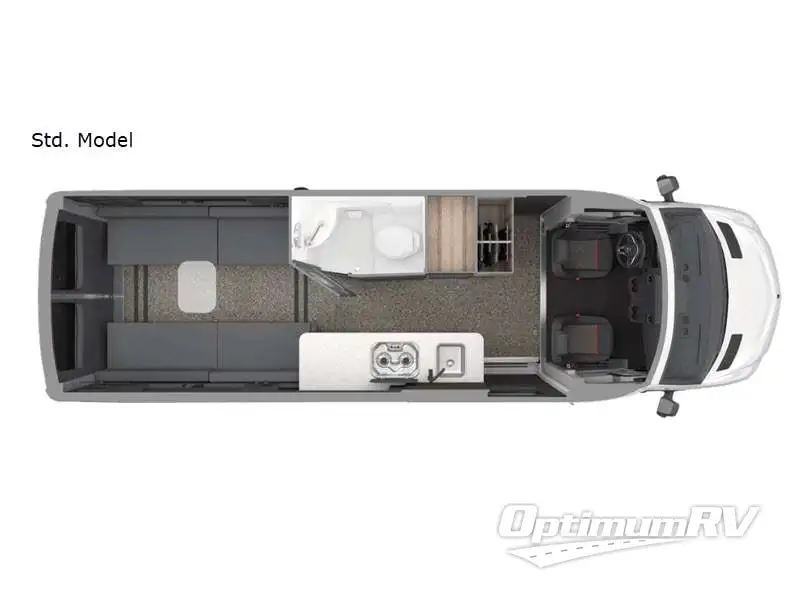 2022 Airstream Interstate 24X Std. Model Floorplan Photo