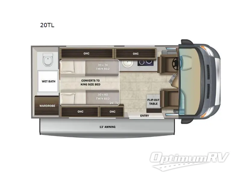 2024 Entegra Ethos Li 20TL RV Floorplan Photo