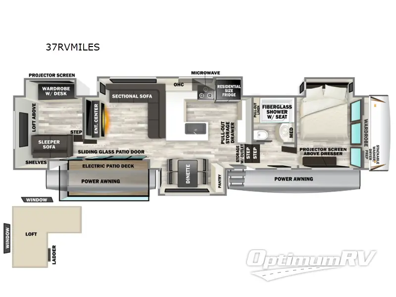 2026 Forest River Sabre 37RVMILES RV Floorplan Photo