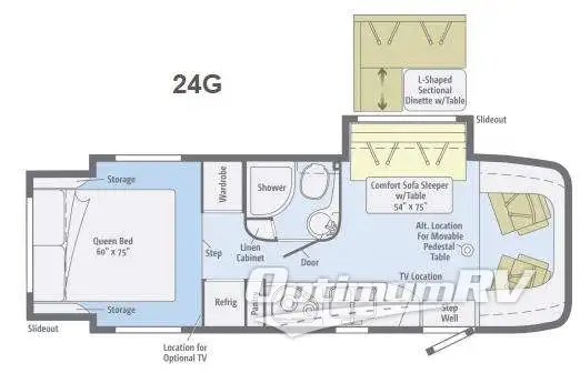2013 Itasca Navion IQ 24G RV Floorplan Photo