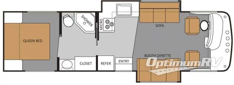 2012 Thor Hurricane 32D RV Floorplan Photo