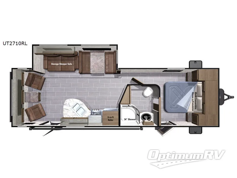 2017 Highland Ridge Open Range Ultra Lite UT2710RL Floorplan Photo