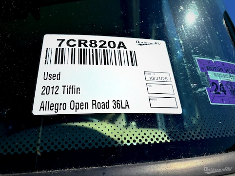 Used 2012 Tiffin Allegro 36 LA Featured Photo