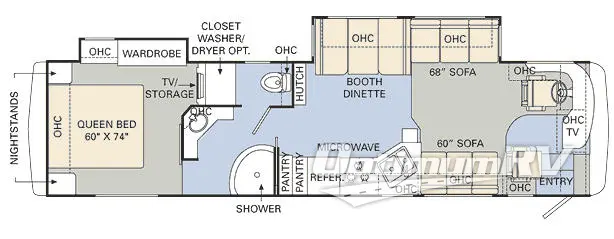 2008 Monaco Cayman 38 PBD Floorplan Photo
