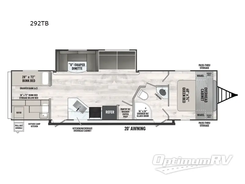 2026 Forest River Viking 6K Series 292TB Floorplan Photo