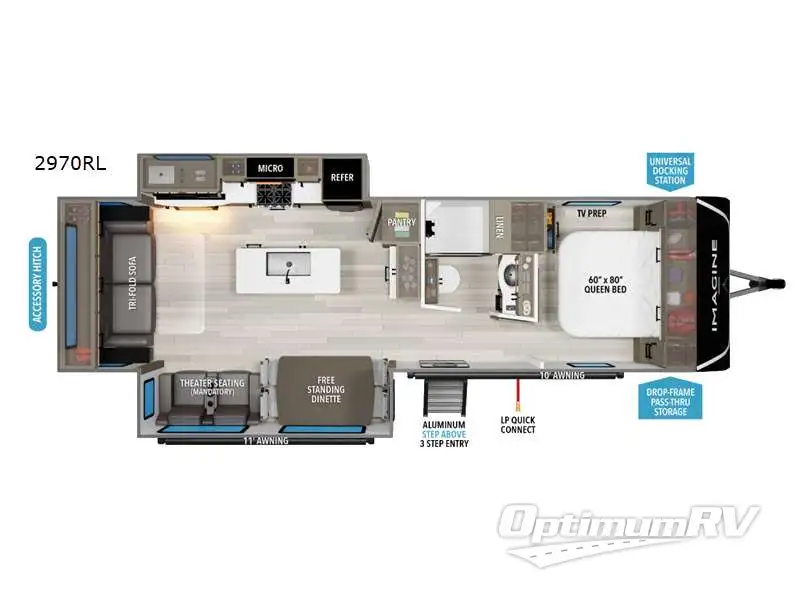 2026 Grand Design Imagine 2970RL Floorplan Photo