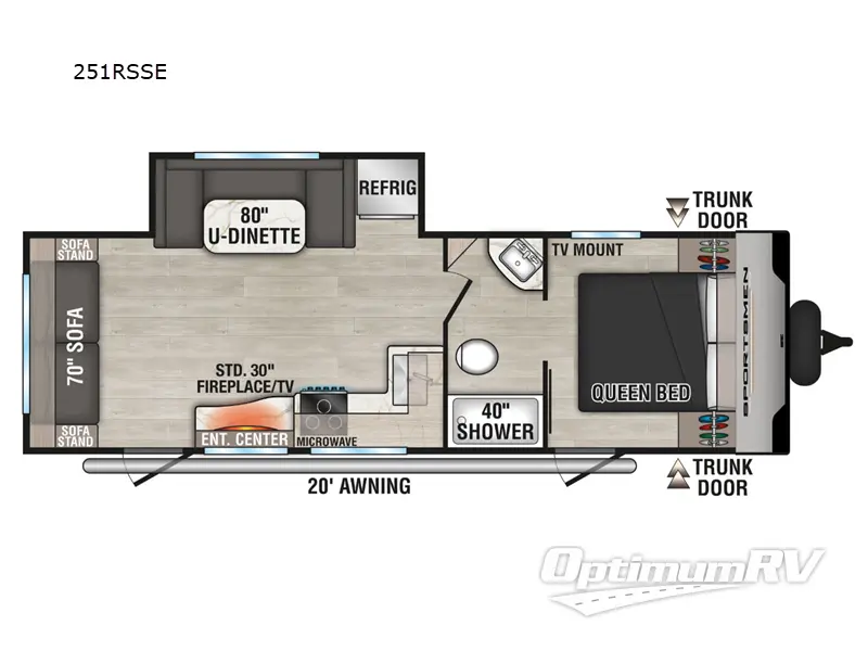 2025 KZ Sportsmen SE 251RSSE Floorplan Photo