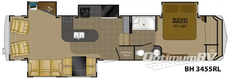 2011 Heartland Bighorn 3455RL Floorplan Photo