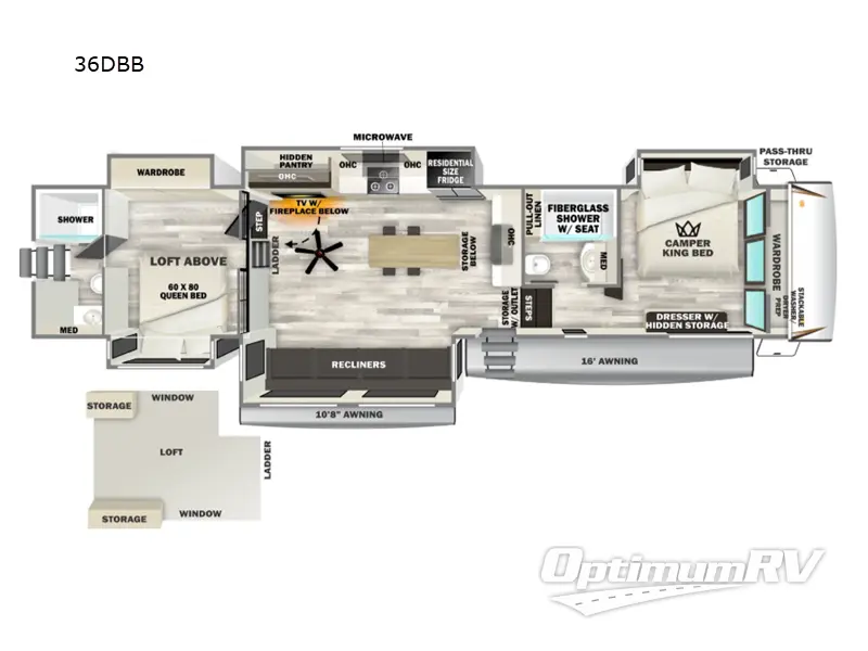 2026 Forest River Sabre 36DBB RV Floorplan Photo
