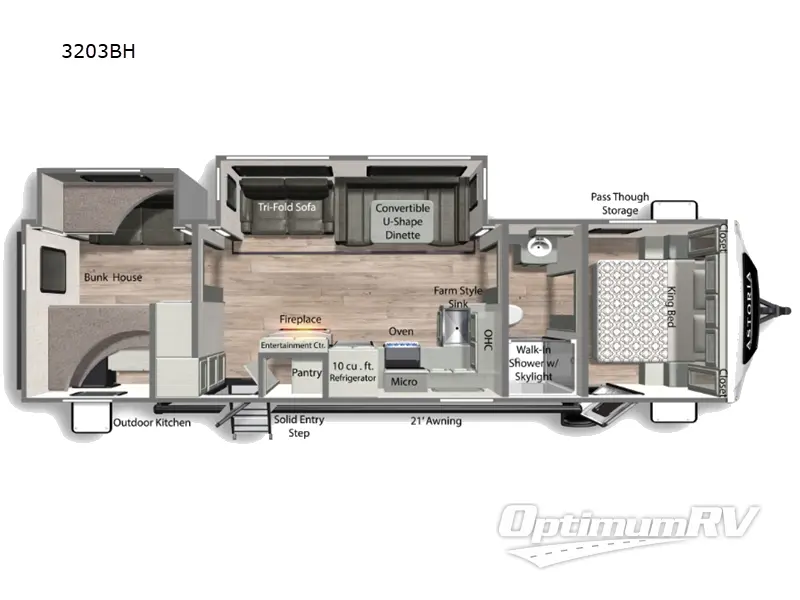 2023 Dutchmen Astoria 3203BH RV Floorplan Photo