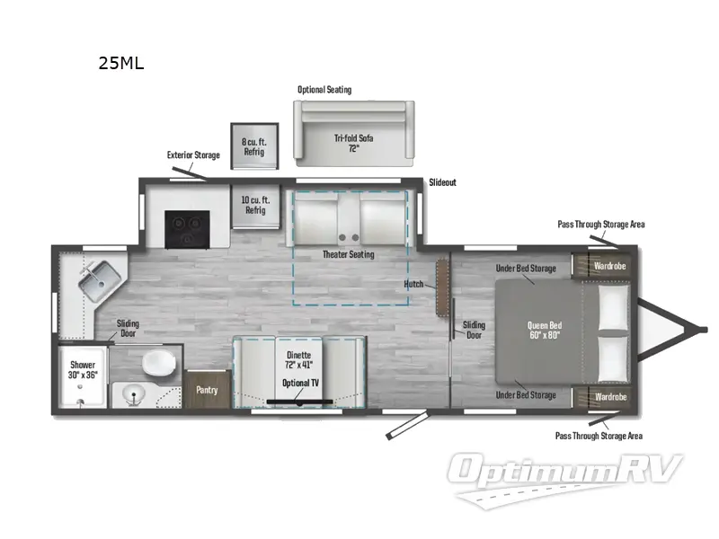 2025 Winnebago Access 25ML Floorplan Photo