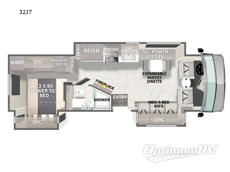 2023 Forest River Georgetown 7 Series 32J7 Floorplan Photo